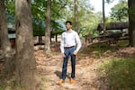 On Oct. 4, 2024, Ashwin Ramaswami stands for portrait before canvasing his local neighborhood of Johns Creek, Ga. leading up to the 2024 election. Ramaswami is a candidate for Georgia State Senate of District 48.