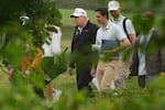President Trump and officials toured the golf course in June.