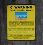 The Oregon Department of Parks and Recreation is warning of sneaker waves over the next few days as the coast experiences high tides.