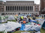 At Columbia, student protesters still have their tents set up and are in negotiations with university officials.