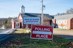 A rural polling location is seen in Lancaster County, Pa., on Nov. 8, 2022.