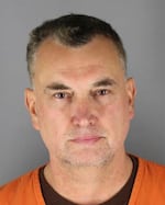This booking photo provided by the Hennepin County Sheriff's Office shows Vance Boelter in Green Isle, Minn., early Monday morning.
