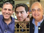 From left: Emad Shargi, Siamak Namazi and Murad Tahbaz are three of five Americans who were freed from Iranian imprisonment in a trade for billions of dollars in frozen oil revenues.