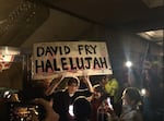 Malheur National Wildlife Refuge occupation defendant David Fry greets supports outside the Mark O. Hatfield United States Courthouse in Portland on Oct. 27, 2016. Fry, the last occupier to surrender at the refuge, was acquitted of all charges in the case.