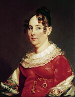 This portrait of Lucy Payne Washington Todd is attributed to Matthew Harris Jouett. Payne was the sister of first lady Dolley Payne Madison.