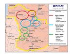 A map outlines restoration estimates around Douglas County. 