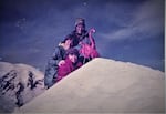 Kathy Phibbs and friends often packed flamingos to mountain summits. 