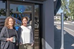 Medical director Kerri Hecox, right, and executive director Kristen Johnson are seen at Oasis Center of the Rogue Valley in Medford, Ore.