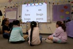 Students work on reading skills during a summer program at Imlay Elementary School in Hillsboro, Ore., on Wednesday, July 31, 2024.