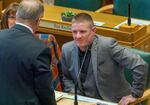 FILE - Oregon state Representative James Hieb, R-Canby, Feb. 5, 2024, on the opening day of the legislative short session at the Oregon state Capitol in Salem, Ore.