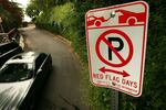 Special parking restrictions go into effect on high wind days in Los Angeles when fire risk is high.