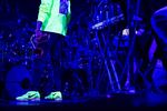 It's in the details: Christian Scott aTunde Adjuah glowed under the black light at Arlene Schnitzer Concert Hall.