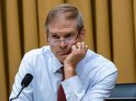 Republican Rep. Jim Jordan of Ohio during a House Judiciary Committee hearing, July 14, 2022 in Washington, D.C. Jordan will likely become the committee's chair in the next Congress.