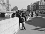 James Baldwin in Paris on April 27, 1972.