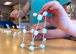 Elementary students put together towers using marshmallows and toothpicks during spring break at a Boys & Girls Club location in Salem on March 17, 2022. The Boys & Girls Club is a community based organization set to receive funds from the Salem-Keizer schools to expand offerings.
