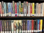 Young adult books at the Columbia County Library. Some people have requested to move the YA section into the adult section because of what they call "obscene" material in 100 of the around 800 books.