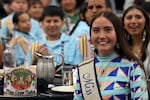 Michaiah Pease, 22, Crow Nation and Aaniiih, traveled to Portland, Oregon from Montana for the 2024 UNITY Conference with other youth from the Crow Tribal Youth Council. Pease currently serves as Miss Crow Nation.