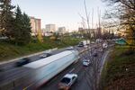 Interstate 5 runs through the Rose Quarter in Portland, Oregon, Thursday, Dec. 7, 2017.