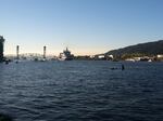 The Fennica turned back early Thursday after a brief standoff with environmental activists who dangled from Portland's St. John's Bridge in an attempt to block the Shell icebreaker's return to Alaska.