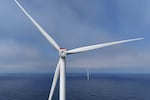 FILE - Turbines are visible at Sunrise Wind offshore wind farm that is under construction off the coast of Montauk Point, New York, April 23, 2026.