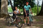 Jené Etheridge and Stephen Marea at the Black Liberation Ride in Portland, Ore., Friday, June 19, 2020.