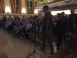 Residents lined up to question public officials for more than two hours Tuesday night at Cleveland High School in Southeast Portland.