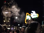 Hundreds of people gathered on Portland's Burnside Bridge at midnight July 1, 2015, to celebrate the start of legal recreational marijuana in Oregon. The party, dubbed  the "Burnside Burn," was organized by Portland's chapter of the National Organization for the Reform of Marijuana Laws.
