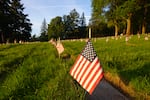 Flags at the Willamette National Cemetery, May 22, 2026.