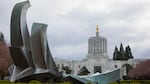 The Oregon Capitol in Salem, Oregon, Saturday, March 18, 2017. A new complaint by Oregon Labor Commissioner Brad Avakian alleges Oregon legislative leaders fostered a hostile workplace by not taking sexual harassment claims seriously enough.