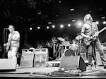 From left, John Reis, Mark Trombino and Rick Froberg of Drive Like Jehu perform during the Coachella festival in Indio, Calif., in April 2015.