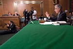 FILE-Phil Angelides, chairman of the Financial Crisis Inquiry Commission, testifies on Capitol Hill in Washington, Tuesday, May 10, 2011, before the Senate Banking Committee hearing, "Reviewing the Financial Crisis Inquiry Commission's Final Report."