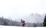Oksana Masters competes in the Para Cross-Country Skiing Women's 20km Interval Start Sitting in Tesero, Italy on Sunday.