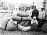 Stalin's policies led to the confiscation of food and grain from so-called 'kulaks' (or rich peasant) families, such as this one in the Donetsk region. It led to widespread famine throughout Ukraine.