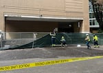 Police secured Portland State University's library and blocked it off with plywood and fencing Thursday.