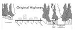 The graphic from the plaintiff's court filings shows Highway 26 before it was expanded as well as the sacred worship area and stone alter.