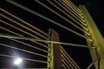 On Monday, June 22, 2015, Trimet conducted a test of the aesthetic lighting system on the Tilikum Crossing. In total, there are 178 LED lights that make up the display.