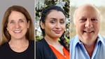 From left, candidates for the Multnomah County Commission District 3 seat Julia Brim-Edwards, Ana del Rocío and Albert Kaufman.