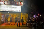 A line of fans snake around the block for a Tim Curry memorial at the Clinton Street Theater in Portland, Ore. on August 26, 2026.