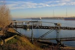 The dock at the Port of Vancouver where the proposed Vancouver Energy terminal project would move oil onto ships and tankers bound for West Coast refineries.
 