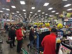 Portland shoppers rushed to grocery stores in droves in preparation for a winter storm Saturday, Jan. 7, 2017.