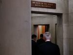 Rep. Kevin McCarthy (R-CA) enters his office at the U.S. Capitol on Monday, the day before he was voted out as speaker.