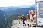 In 2020, volunteers packed the historic windows of High Rock Lookout on their backs to restore them over the next four years before reinstalling them in 2025. In June, 2026, vandals destroyed all the volunteer work.