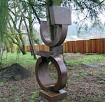 "Nepal I", Lee Kelly, 2011, corten steel.