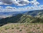 An expansive view of rolling hills