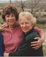 Linda Campbell, left, and her wife Nancy Lynchild.