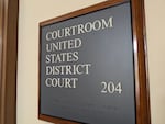 The entrance to the U.S. District courtroom in Medford.
