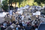 Massive crowds gathered in Portland on June 1, 2020, for protests over the killing of George Floyd, a Black man from Minneapolis who was killed after a police officer pushed his knee into his neck for nearly nine minutes.