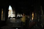 A soldier keeps watch at the Republican Palace.