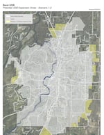 One of six possible expansion scenarios for Bend's Urban Growth Boundary.