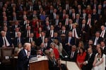 President Trump addresses a joint session of Congress at the U.S. Capitol in 2025.